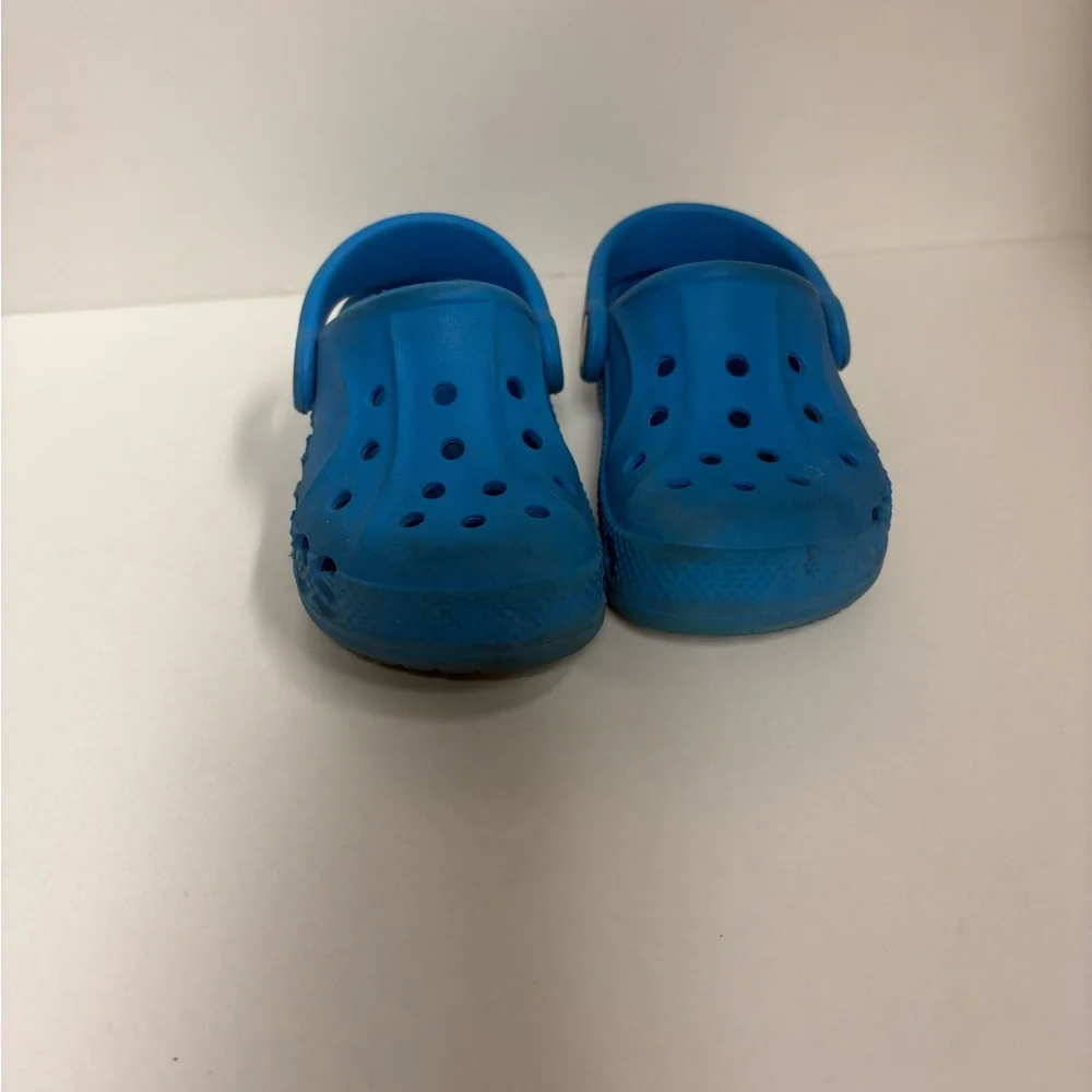 $17 ADD ON Crocs Blue 8c Kids Natives‎ Water shoes Baby Nike Adidas Zara